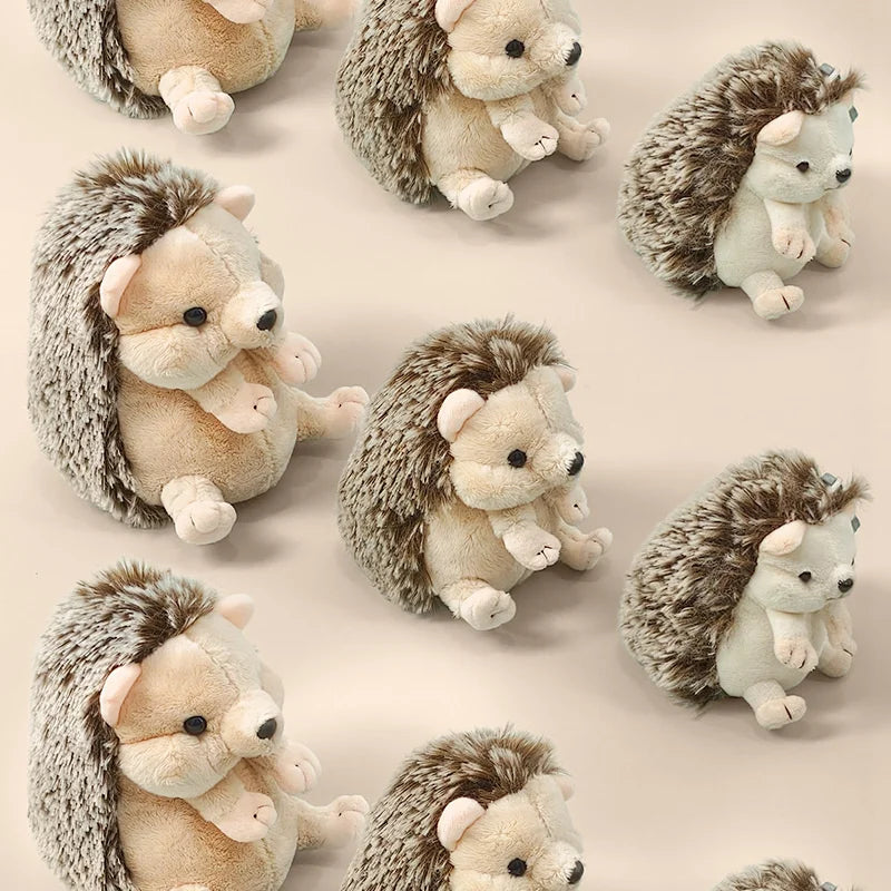 Cute Hedgehog Plush Toy Stuffed Animal Sleeping Companion Doll for Room Decor Adorable Birthday Gift