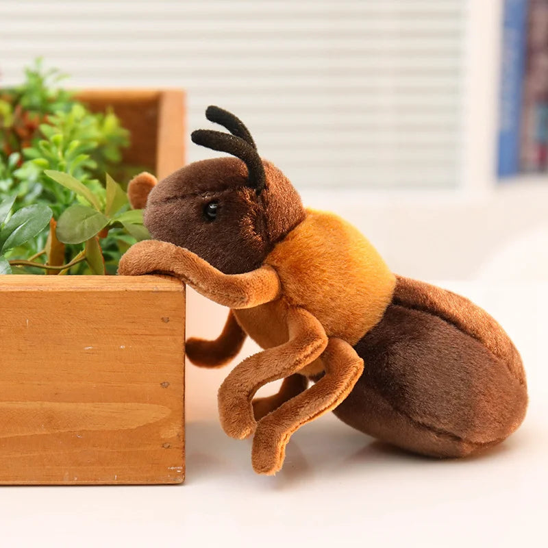 Hot 1pc 18cm Lovely Ant Plush Toys Simulation Plushie Doll Stuffed Soft Animal Toy Room Decoration Kids Birthday Gift