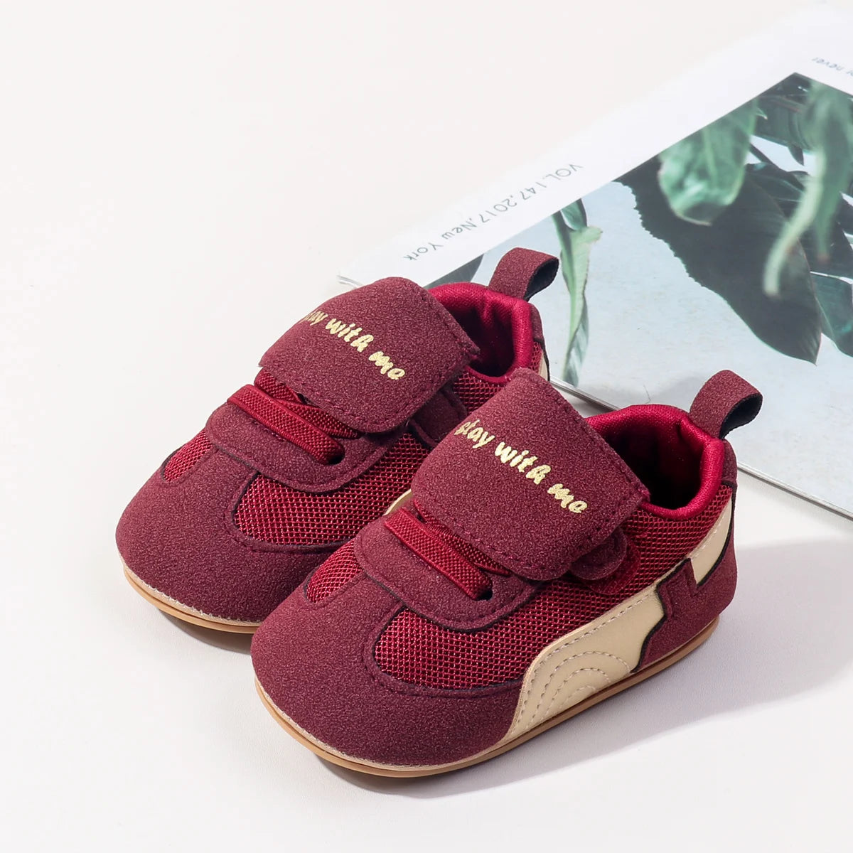 Brand Newborn Baby Shoes Leather Soft Soles Non Slip 0-18M First Steps Walking Shoes