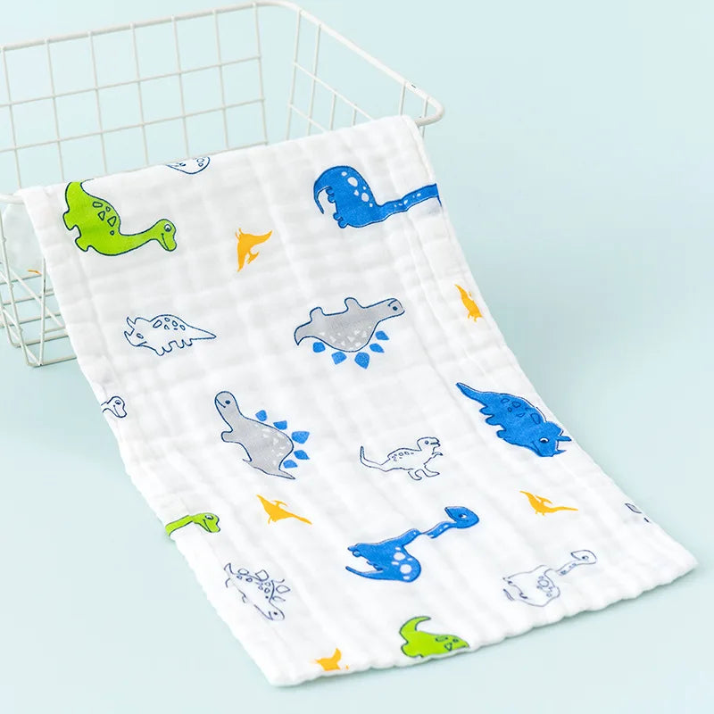 New Hot Premium Cotton Baby Towel 6 Layer High Density Washcloth Soft Face Towel for Newborn Kids Feeding Baby Accessories