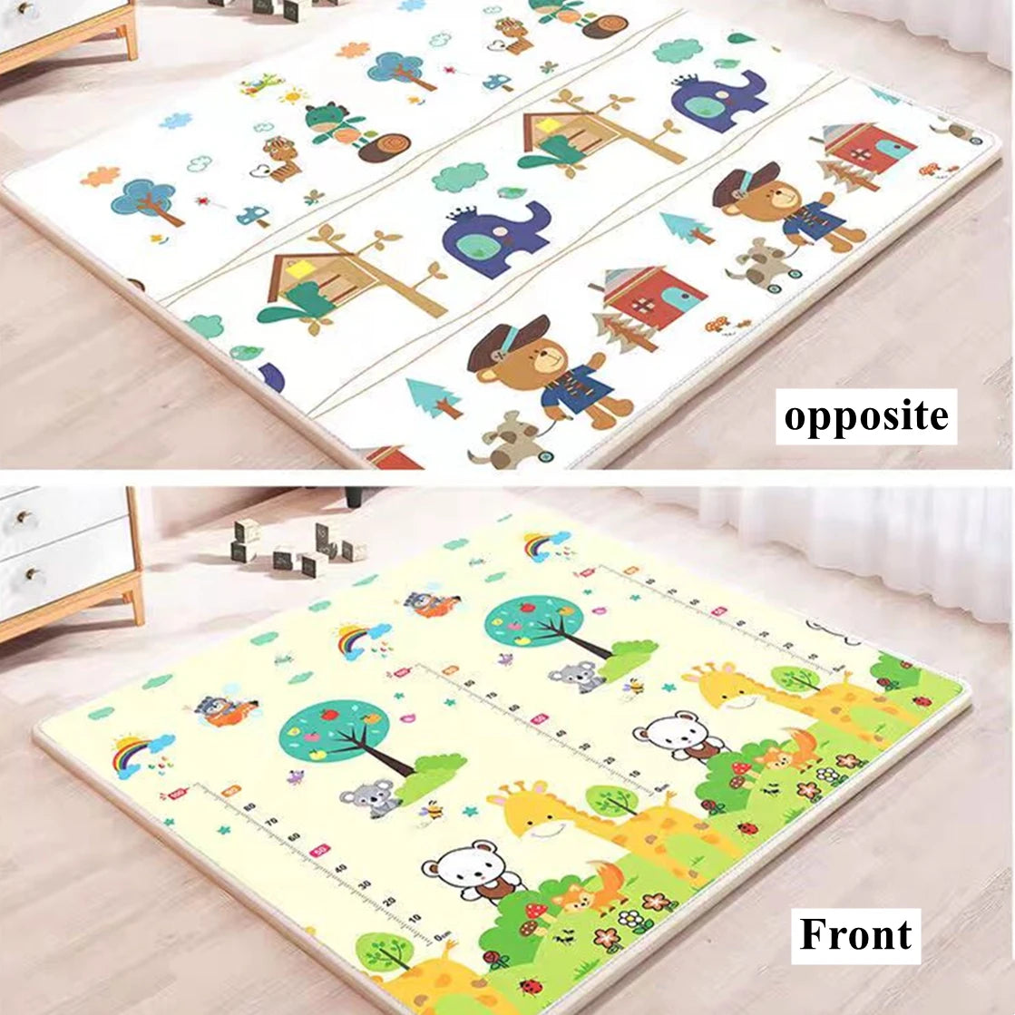 Double Sided Pattern Baby Activities Crawling Play Mats Non-Toxic EPE Baby Activity Gym Rug