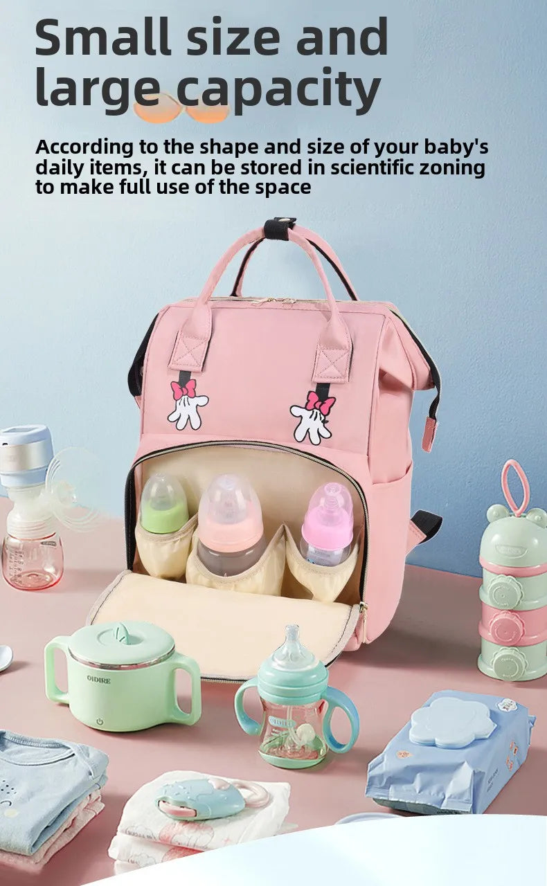 Personalized Name Mommy Bag Multi-functional Double Shoulder Storage Diaper Backpack for Outdoor Traveling Mom Gift