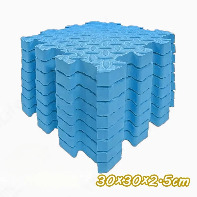 Baby Play Mat 2.5cm Thick 30x30cm Protective Pad For Crawling Activity Gym Soundproof Cushion