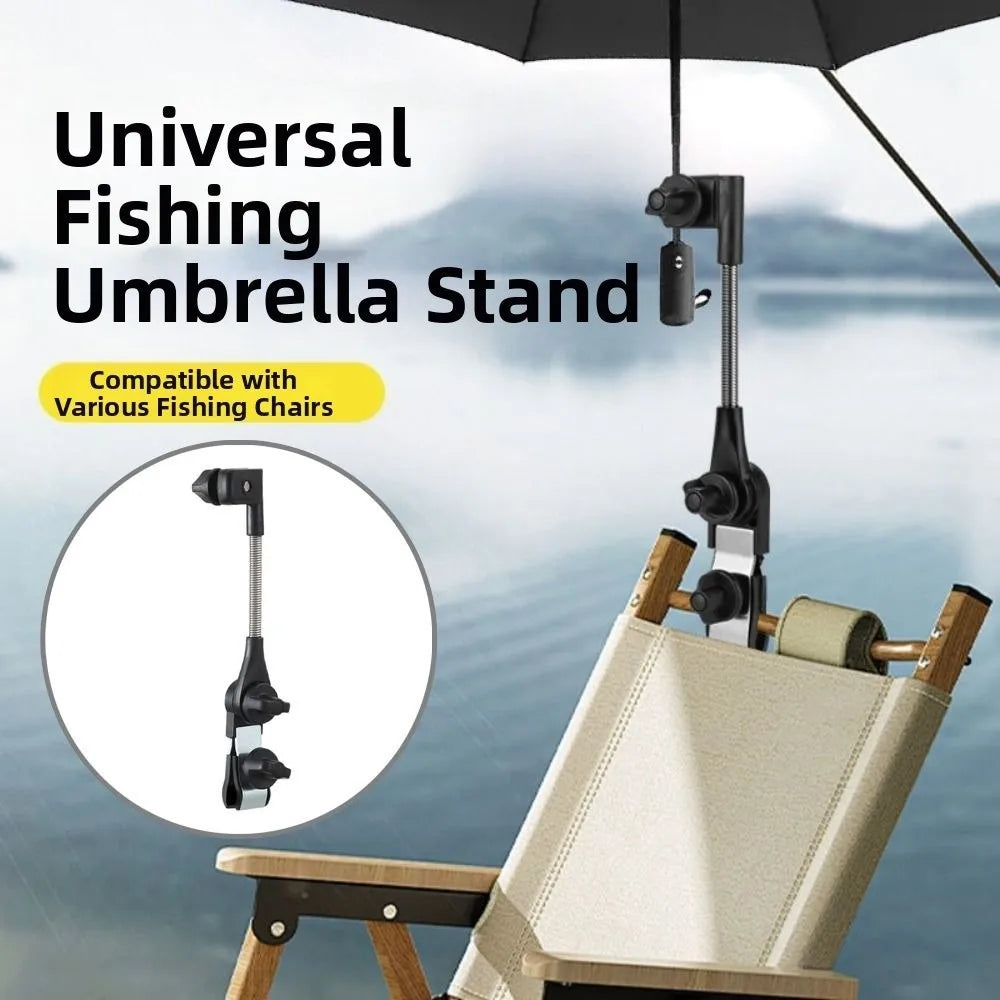 Rainproof Adjustable Umbrella Mount Stand Adjustable Angle Non-slip Clamp Pram Umbrella Bracket Portable Flexible
