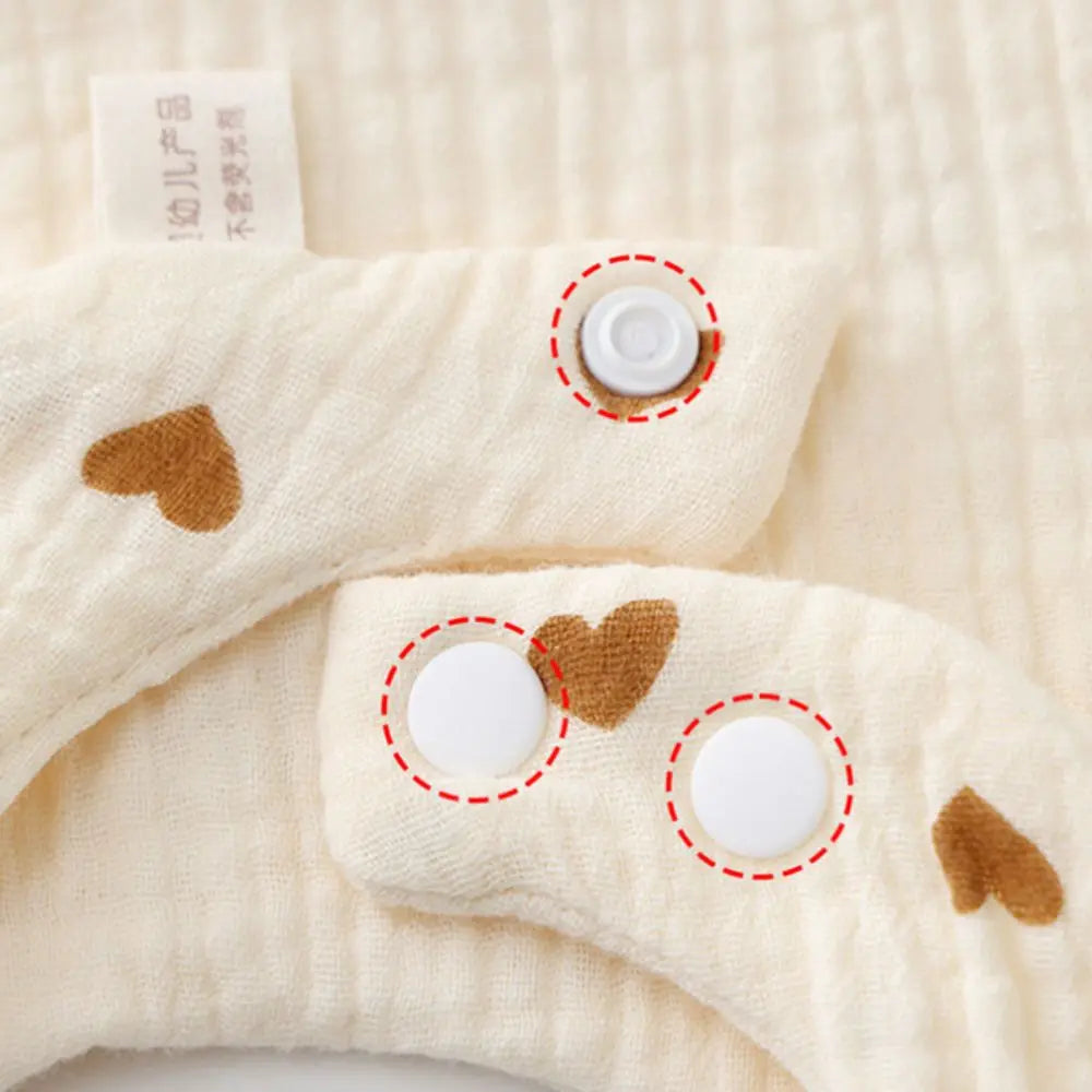 Babies Accessories 6 Layer Cotton Bib Waterproof Cartoon Saliva Towel Soft Feeding Bib Newborn
