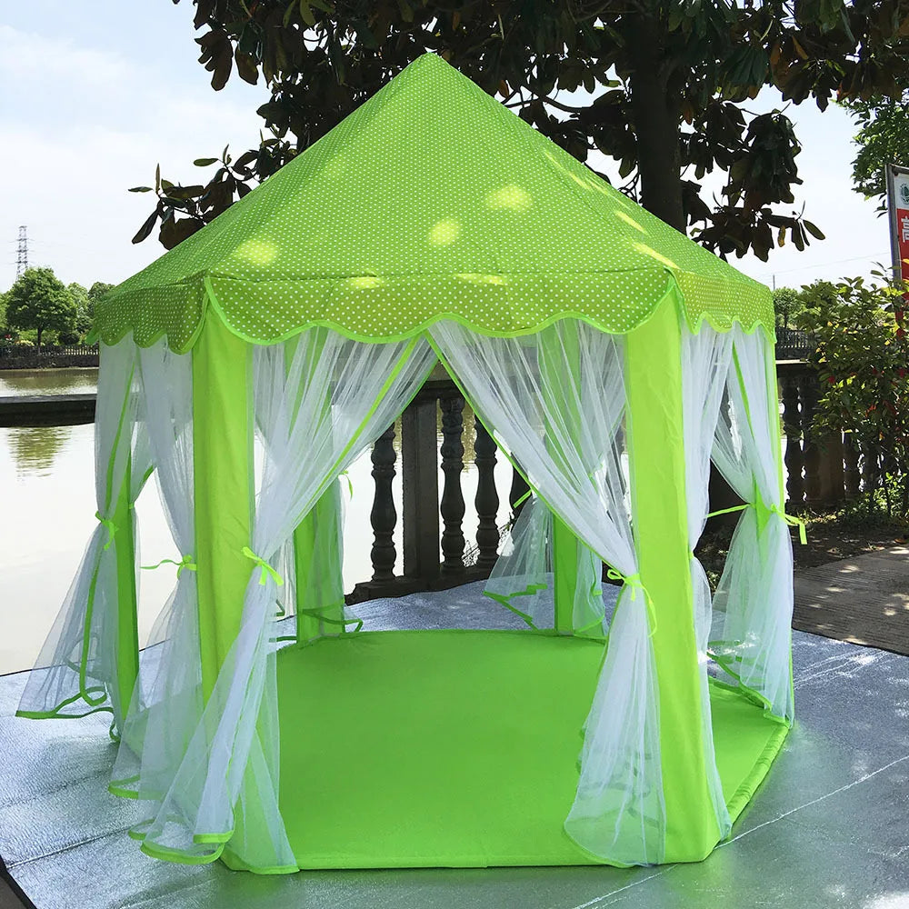 Large Kids Play Tent Princess Castle for Indoor and Outdoor Games Children Playhouse Ball Pit for Toddler