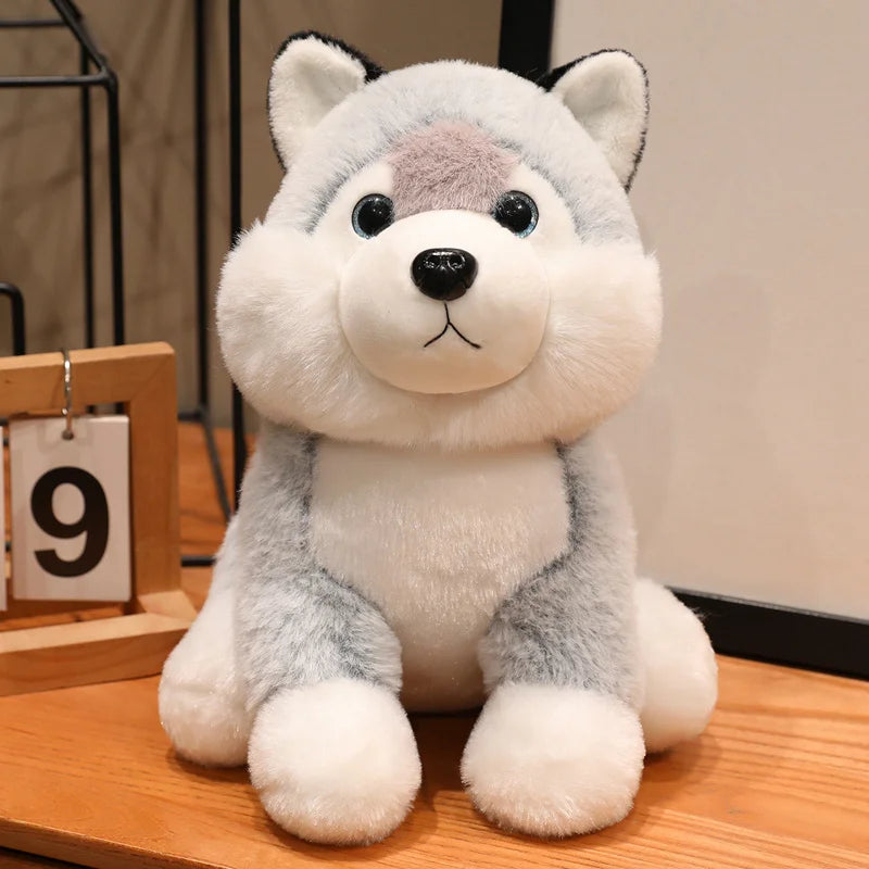 26cm Super Soft Saint Bernard Husky Teddy Dog Plush Toy Cute Animal Pillow Creative Home Decor Birthday Christmas Gift