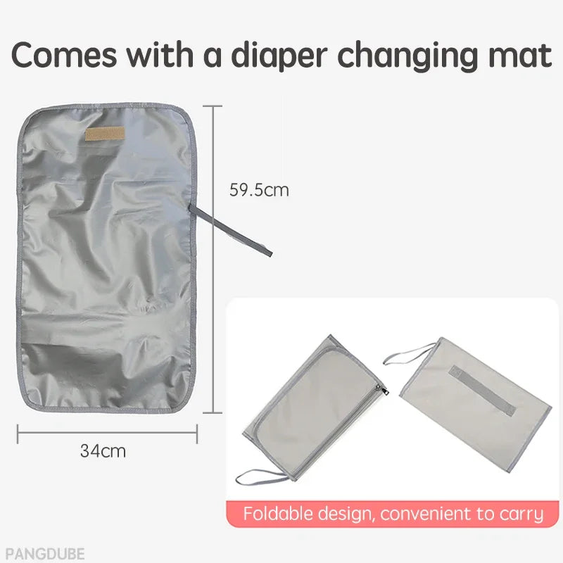 Mom Dad Backpack with Changing Pads Pacifier Bag Hooks for Stroller Maternity Mom Bag for Baby Accessories Diaper Bag