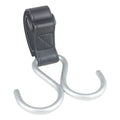 Creative S Shape Baby Stroller Hooks PU Double Hook Hanging Hook Stroller Accessories Solid Color Stroller Accessories Baby