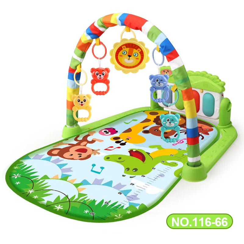 Infantino Multifunctional Baby Activity Gym Play Mat With Musical Rack For Infant Development