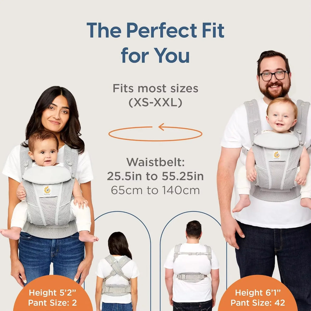 Ergobaby All-Round Carrier Breathable Mesh Baby Carrier with Enhanced Lumbar Support and Air Circulation (7-45 lbs.)
