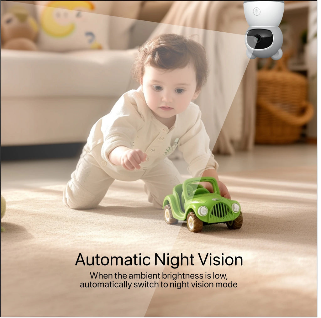 Tuya Smart Baby Monitors camera  5"1080P Display Temperature Detection APP View Control Baby Nanny 2-Way Audio Baby Cam