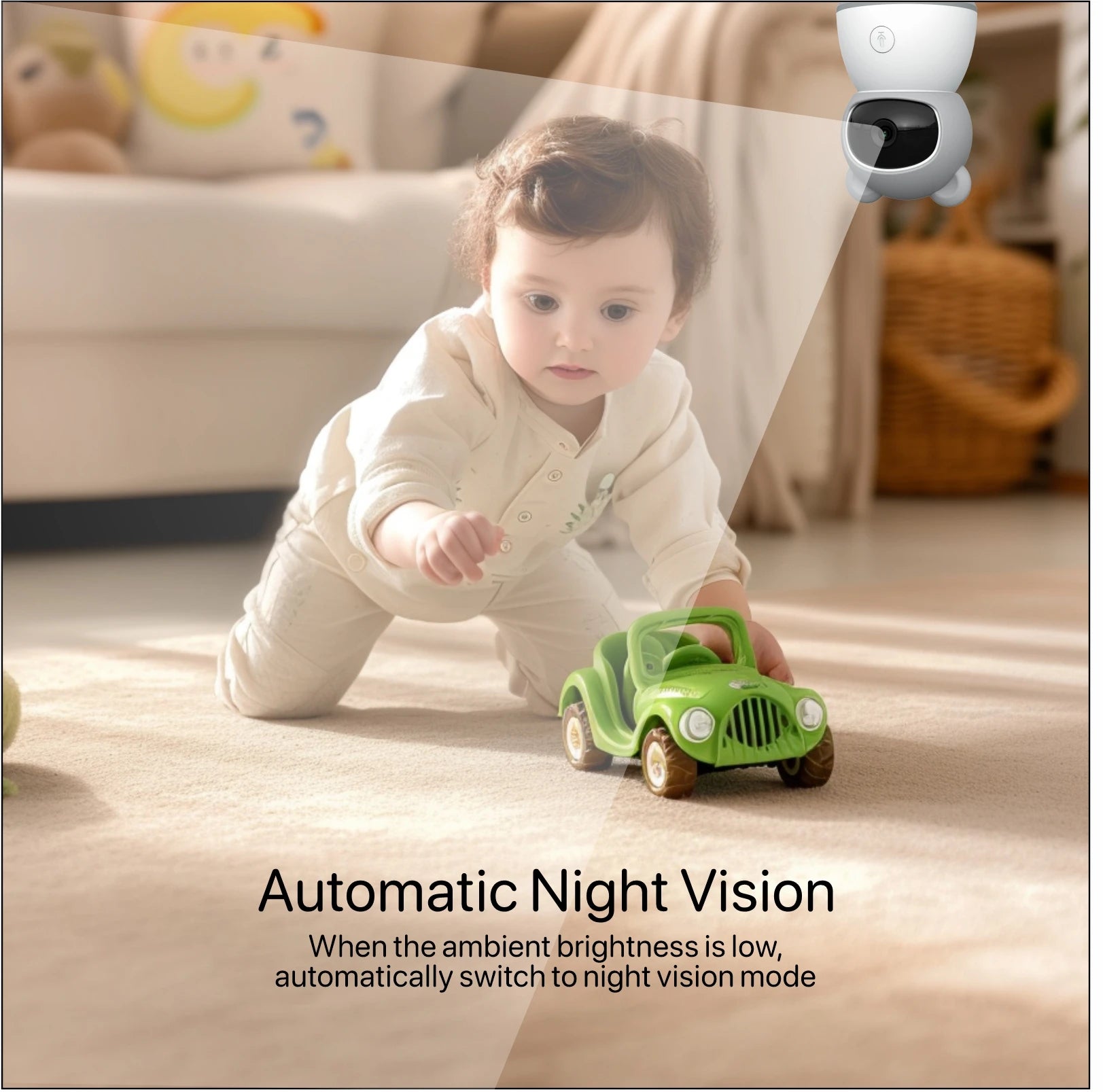 Tuya Smart Baby Monitors camera  5"1080P Display Temperature Detection APP View Control Baby Nanny 2-Way Audio Baby Cam