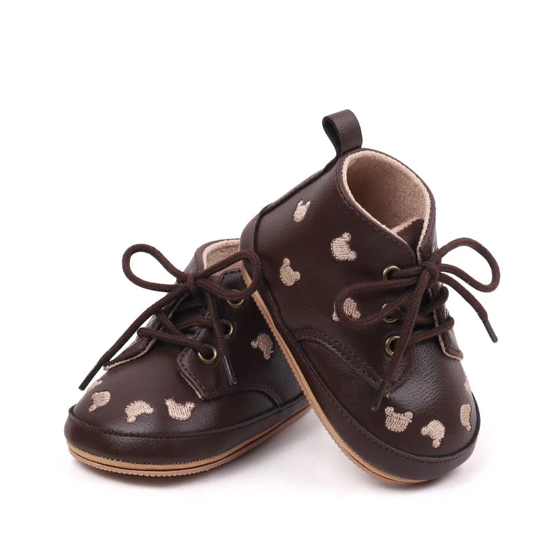 2025 Cartoon Embroidery Baby Girl Boy Fashion Non-slip Shoes Spring Autumn High Quality Newborn Infant Toddler Casual Shoes