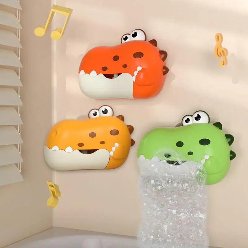 Baby Bath Bubble Machine Dinosaur Kids Bath Toy Bathtub Soap Automatic Bubble Maker Baby Bathroom Toy Children Boy Girl Gifts