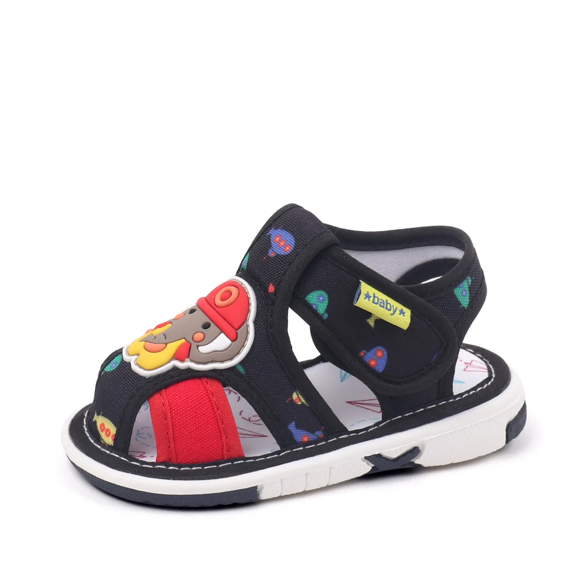 Hot Summer Baby First Walking Shoes for Toddlers Indoor Outdoor Non Slip Cotton Sole Fabric Upper Squeaky Model 2025