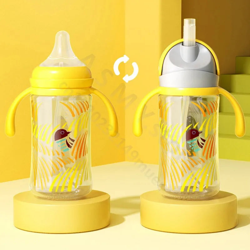 for Pigeon 3rd generation bottle/wide diameter bottle/bottle conversion straw cup head+handle/glass and PPSU universal