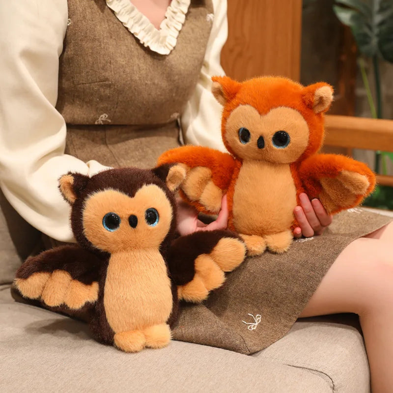 1pc Lifelike Owl Plush Toy Simulation Macaw Doll Cartoon Stuffed Bird Animal Plush Doll Birthday Gift For Kids Home Decoration