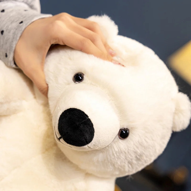 Hot 30cm Imitation White Bear Plush Toys Soft Catoon Stuffed Dolls Kawaii Animals Plush Toys Girls Boys Companion Sleeping Toys