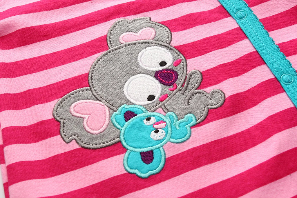 Cartoon Cute 1 Piece Baby Girl Romper 100%Cotton Soft Newborn Onesies Long Sleeves Infant Outfits