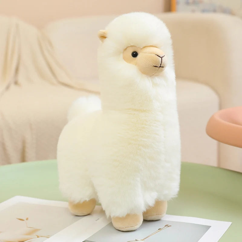 25/35cm Velvet Alpaca Plush Toy Soft And Comfortable Alpaca Doll Hug Pillow Standing Posture Sheep Soft Stuffed Animal Doll