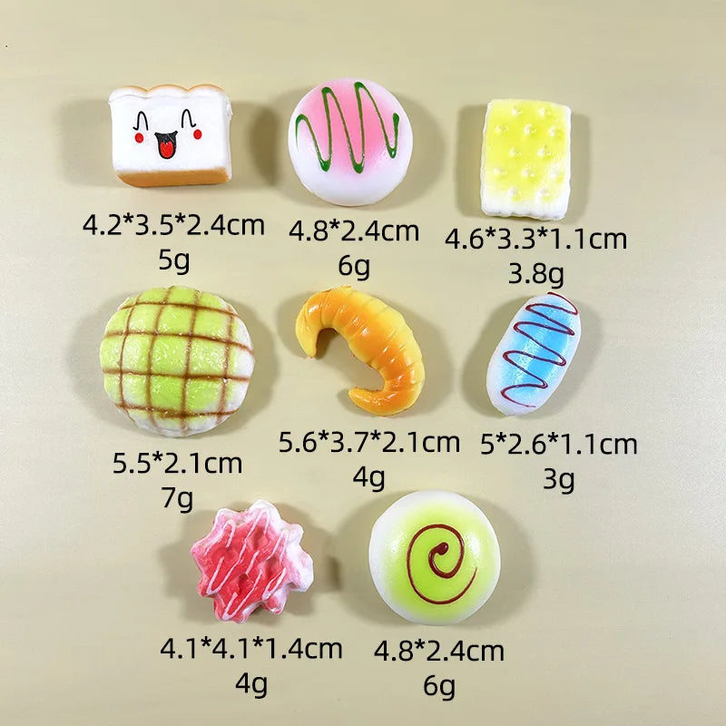 Simulated Food Toy PU Slow Rebound Decompression Toy Slow Rising Squishy Mini Bread Gift Decompression And Release Tool