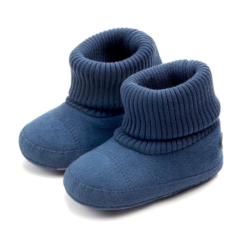 2024 New Fashion Baby Boots Soft Cotton Warm and Comfortable Classcial Style for Baby Boys and Girls 0-18 Months D0757 D0750