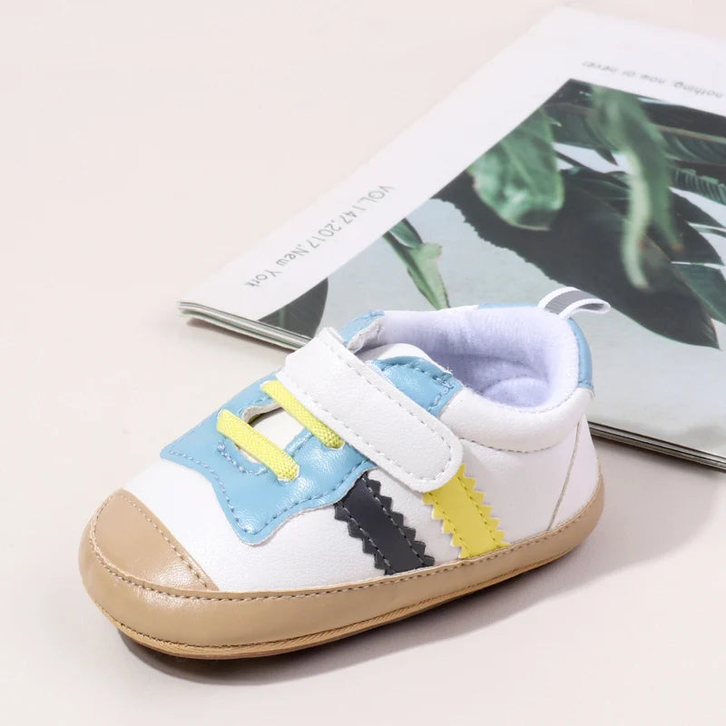 Baby Girls Boys Casual Shoes TPR Sole Anti Slip Sneakers Fashion Design High Quality Newborn Toddler Shoes First Walkers BSK4193