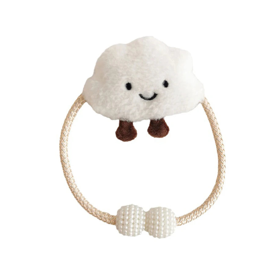 2Pc Korean-Style Ins-Style 3D Cloud Pearl Curtain Tiebacks for Children's Room Decoration Mosquito Net Tie Ropes