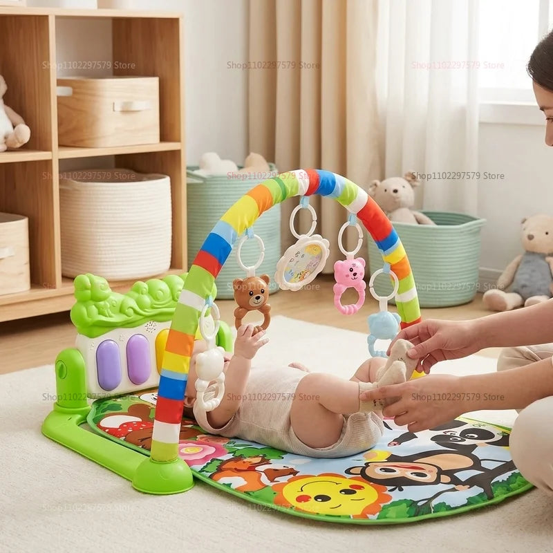 Baby Play Gym Piano Mat Newborns Toddlers 0-36 Months Crawling Musical Activity Toys Early Education Infant Sensory Development