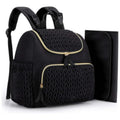 Mommy Diaper Bag Backpack Baby Stroller Organizer Large Capacity Travel Maternity Bag with Insulated Bottle Pockets Changing Pad