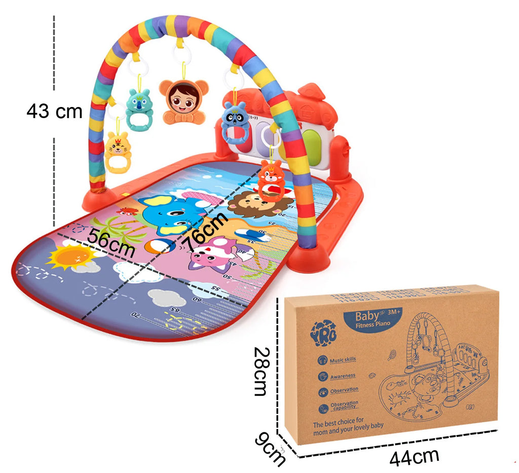 Multifunctional Baby Activity Gym Play Mat Musical Rack Kid Infant Fitness Frame Educational Crawling Carpet Toy Children Gift