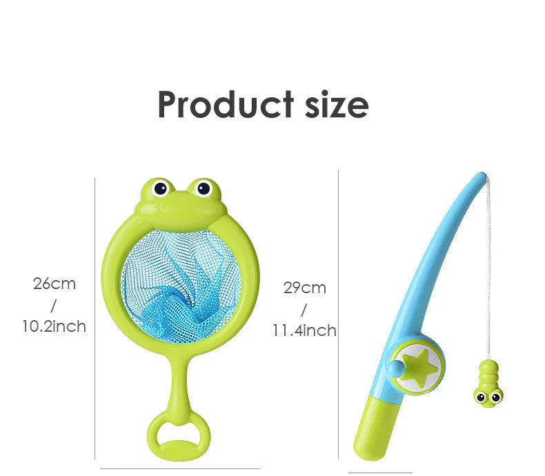 Children Bath Paddle Toys Magnet Fishing Toys Kids Swimming Pool Fishing Fun Game Toys Parent-child Interactive Water Toys Gift