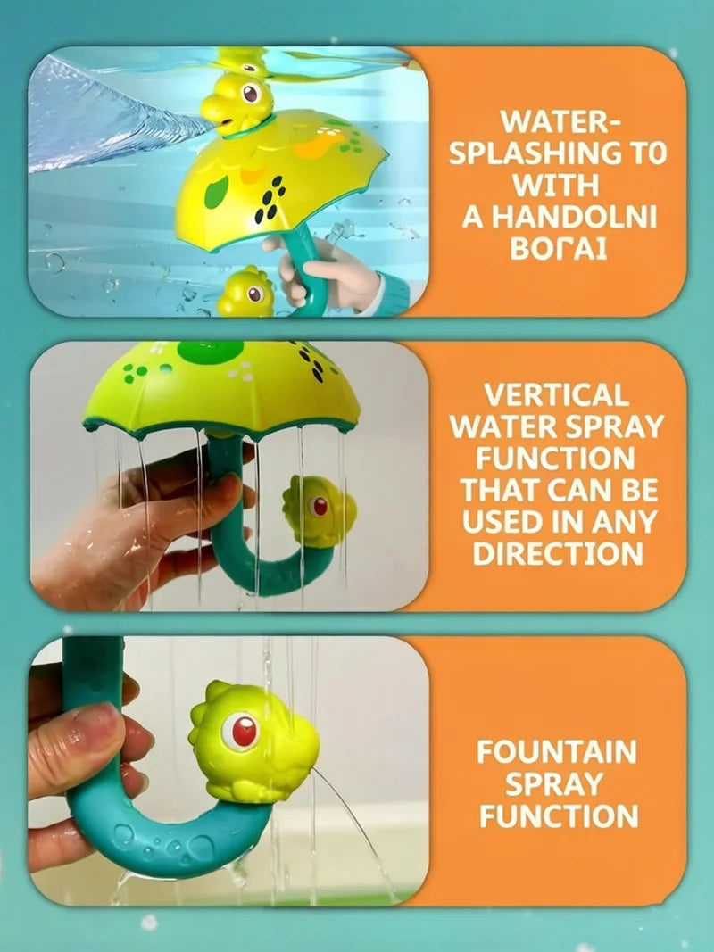 Baby bath umbrella shower toy parent child interactive suitable for babies and young children (fun of splashing in the bathroom)