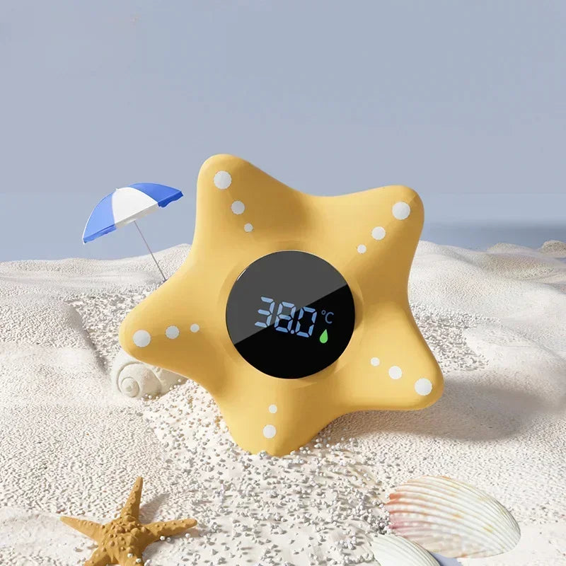Floating Star Bath Thermometer, LED Display Water Temperature Monitor, Safe Bath Time Toy for Babies & Kids (Newborn Gift)
