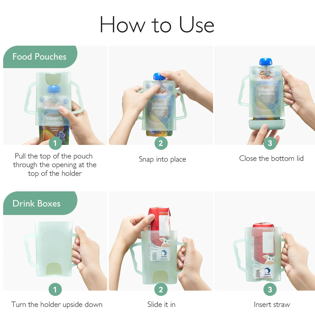 Momcozy Squeeze Pouch Holder for Food Pouches and Drink Boxes