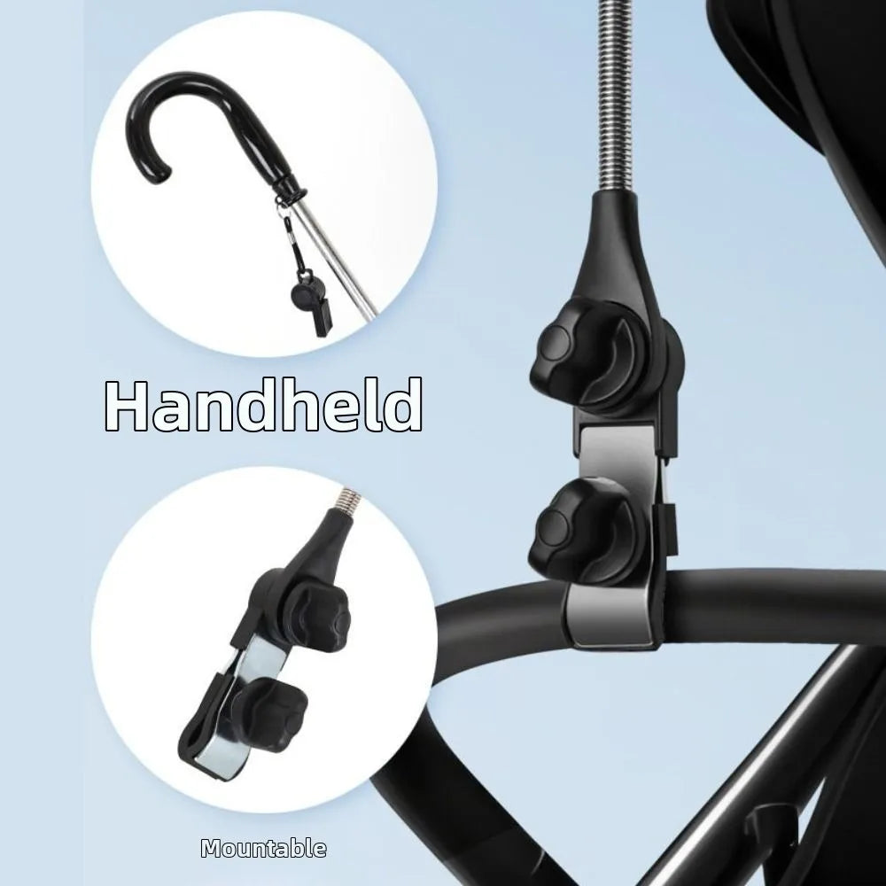Rainproof Adjustable Umbrella Mount Stand Adjustable Angle Non-slip Clamp Pram Umbrella Bracket Portable Flexible