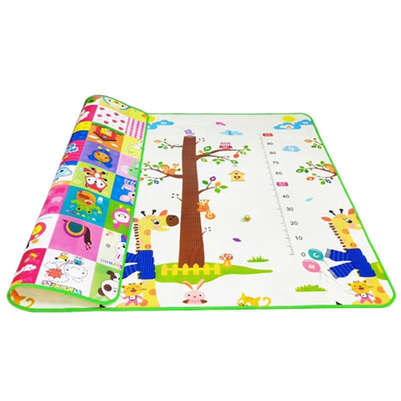 Double Sided Pattern Baby Activity Mat Non-Toxic EPE Crawling Gym For Children Play Rug