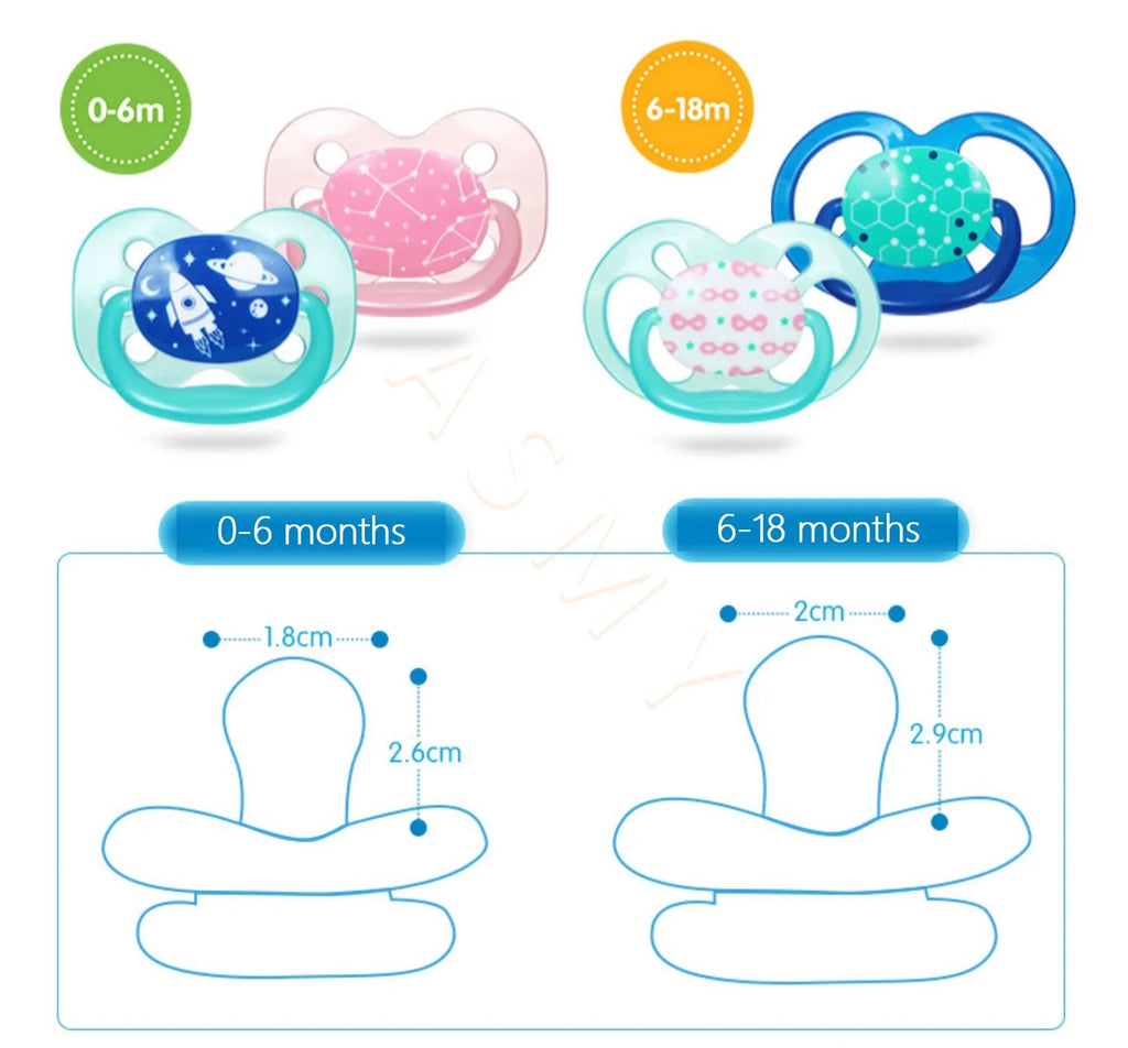Dr. Brown's pacifier / silicone material / soft newborn baby to 0-6-12-18 months baby use