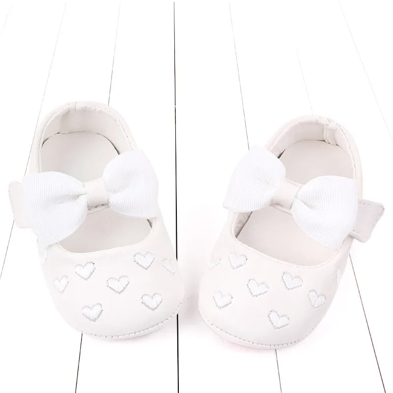 2025 Spring and Summer Baby Girl Shoes Mary Jane Cute Bowknot Sandal Soft PU and TPR Sole Anti-slip for 0-12M Baby