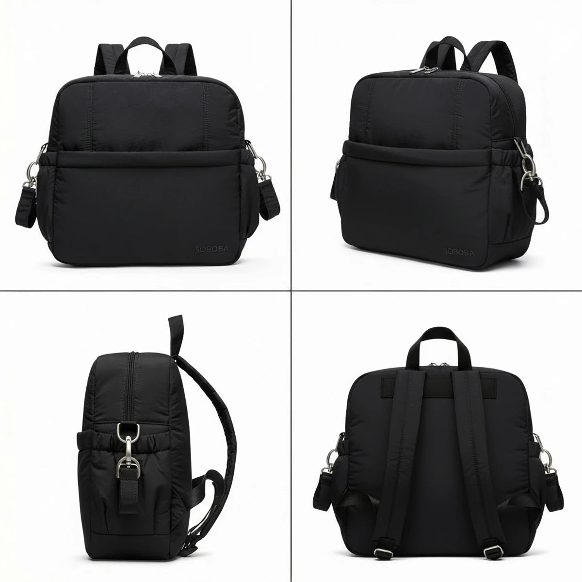 Soboba Large Capacity Diaper Backpack Multi-functional Nappy Changing Bag for Newborns Travel-Friendly Parenting Essentials
