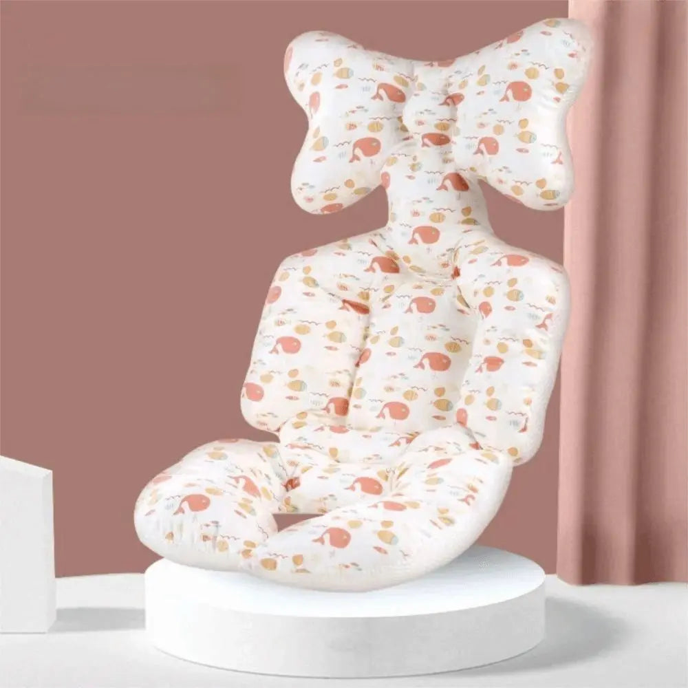 Soft Baby Stroller Cushion Comfortable Breathable Baby Pram Seat Mat Car Seat Cartoon Printed Dining Chair Cotton Pad Toddler