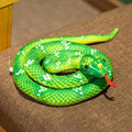 New Artificial Python Plush Toy Long Snake Yellow Orange Green Python Plush Toy Decorate The House Holiday Decorations