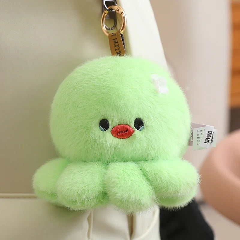 Unknown Brand Octopus Plush Pendant Keychain 10cm Soft Stuffed Sea Creature Toy Model 001
