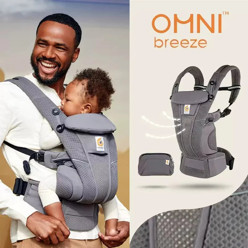 Ergobaby All-Round Carrier Breathable Mesh With Enhanced Lumbar Support 7-45 Lbs