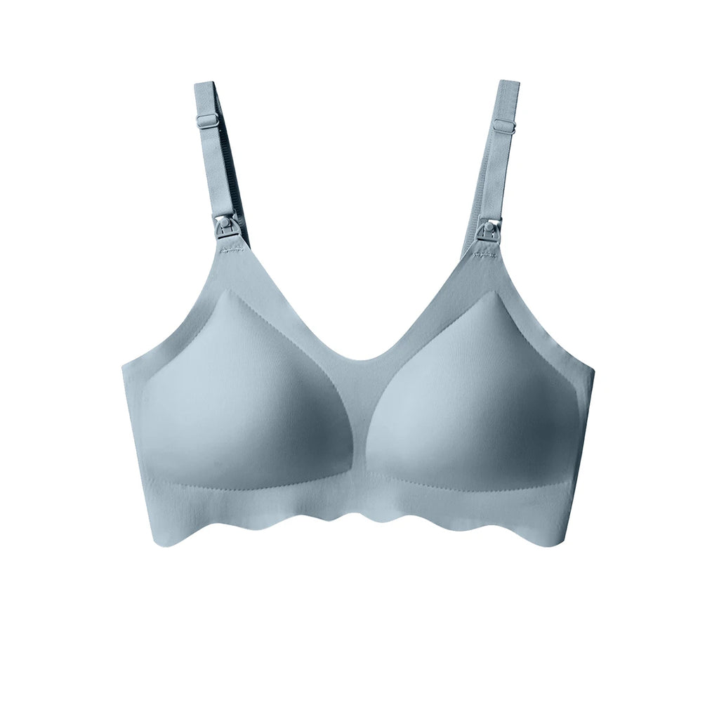 New Women Traceless Women's Comfortable and Breathable Ultra Thin Breastfeeding Bra Detachable Breastfeeding Bra