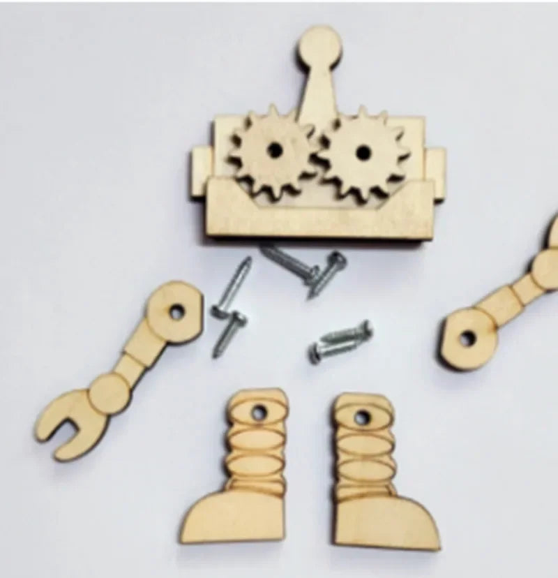 Wooden Busy Board Toy for Montessori Learning With Clock Mirror and Unlock Activities Model MB-001