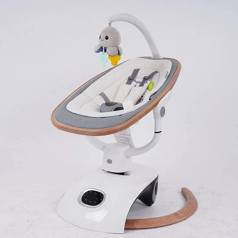Electric Baby Swing - 360° Rotating Cradle with App Control