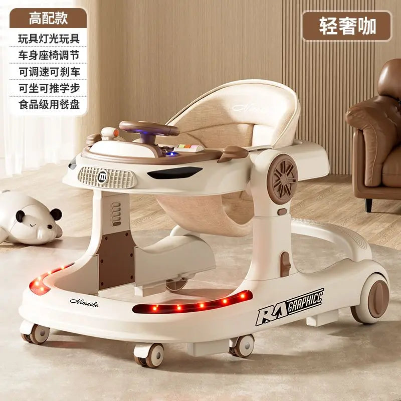 Baby Trend Bt4In1 4 In 1 Adjustable Height Anti Rollover Baby Walker Push Toy Foldable Activity Center 6 To 18 Months