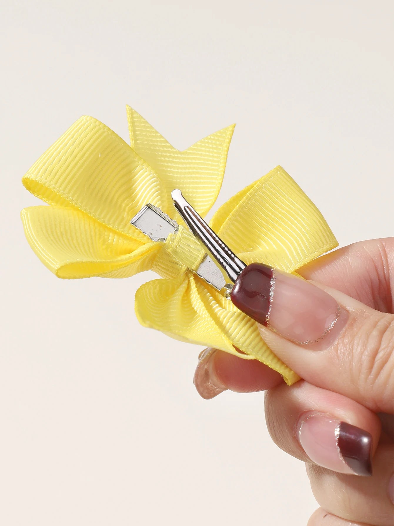 20Pcs Sunflower Ribbon Hair Clips 2.36 Inch Bangs Hair Clip Cheer up Bowknot Kids Girls Headdress Vibrant Color Mixed Bulk